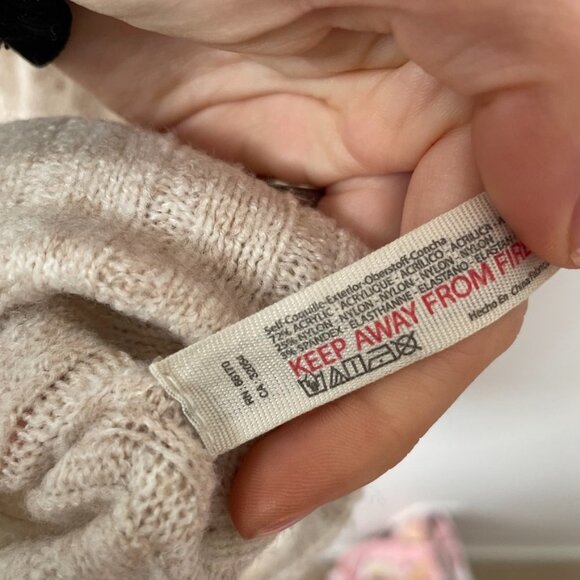 Free People Cream Ribbed Track Pants - Picture 11 of 15